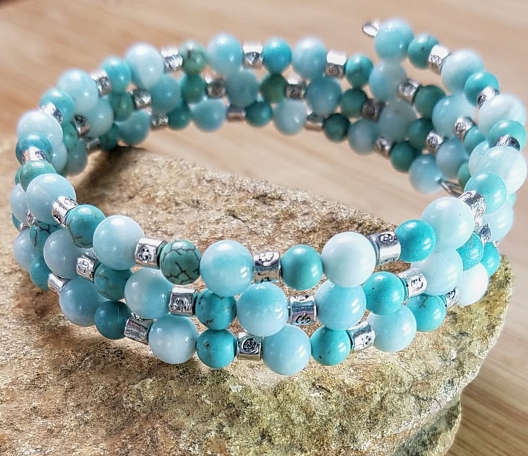 Summer Blues Wrap Bracelet Image 3