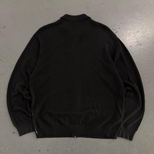 Image of SS18 Supreme Dashes Zip Up Knit Longsleeve Polo, size large