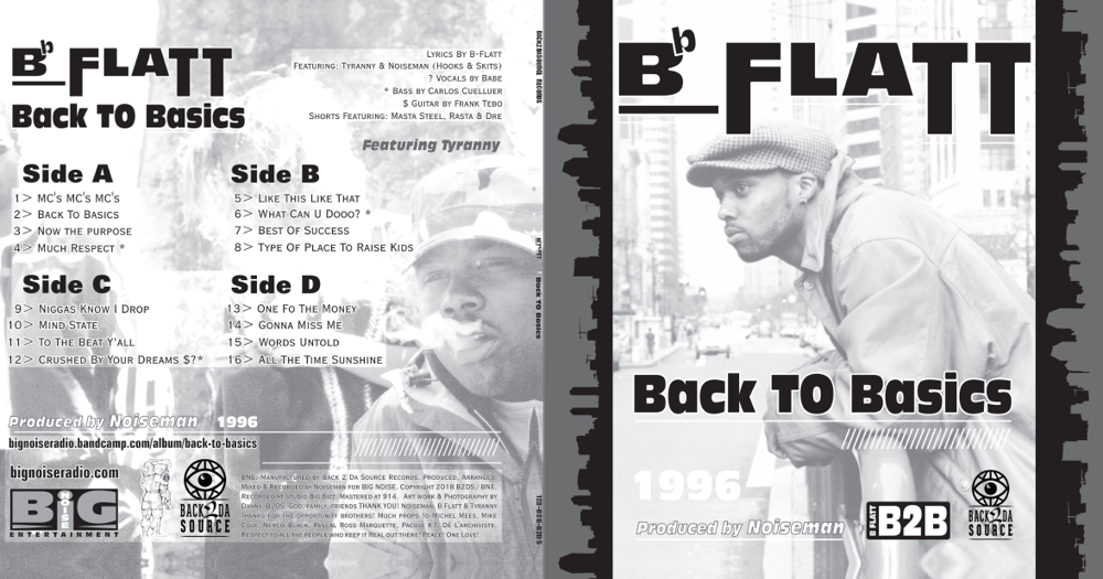 Image of B-Flatt - Back To Basics (2xLP) (FINALLY ON WAX!!) PRE ORDER NOW +CONTEST