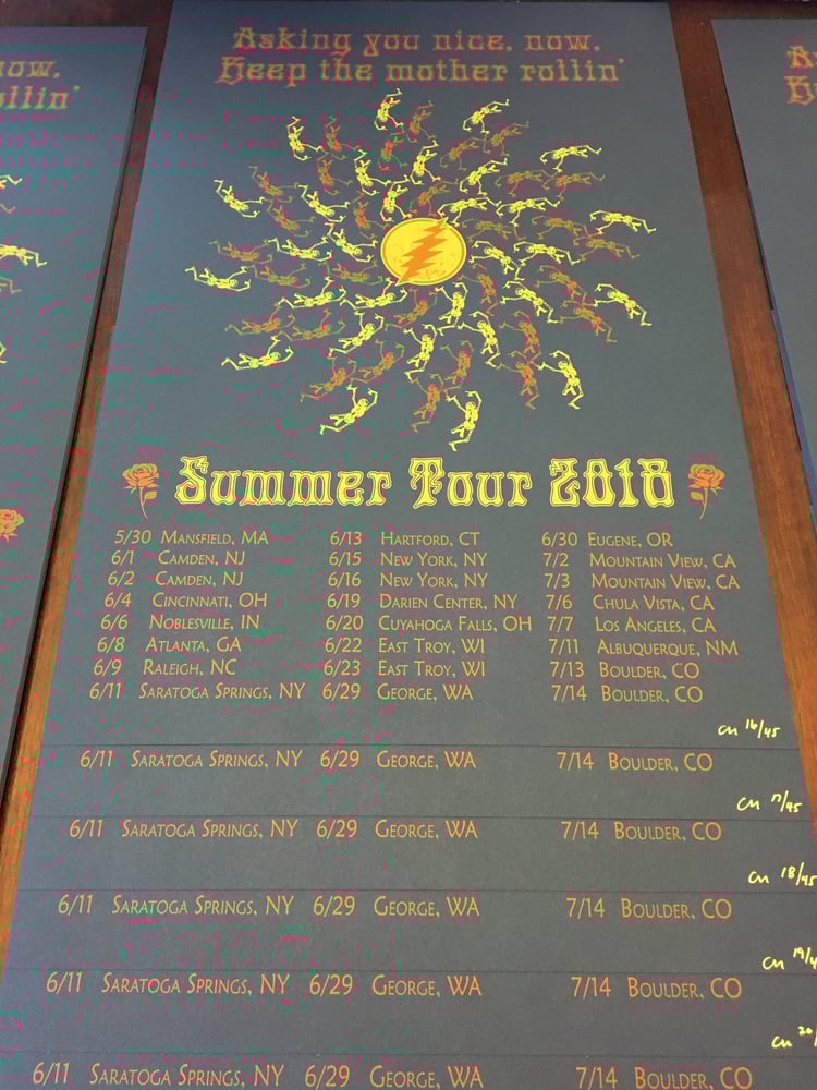 Image of Dead and Co 2018 Summer Tour Poster