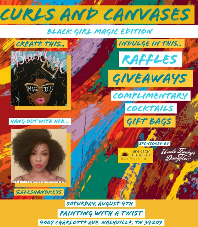 Curls And Canvases General Admission Aleshanokeys