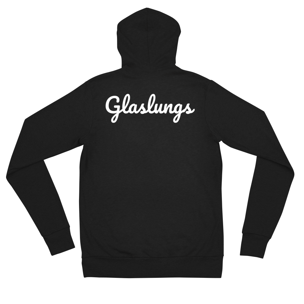 Image of Zip Up Hoodie w/ Front & Back Print