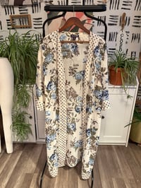 Image 1 of Sheer printed duster 