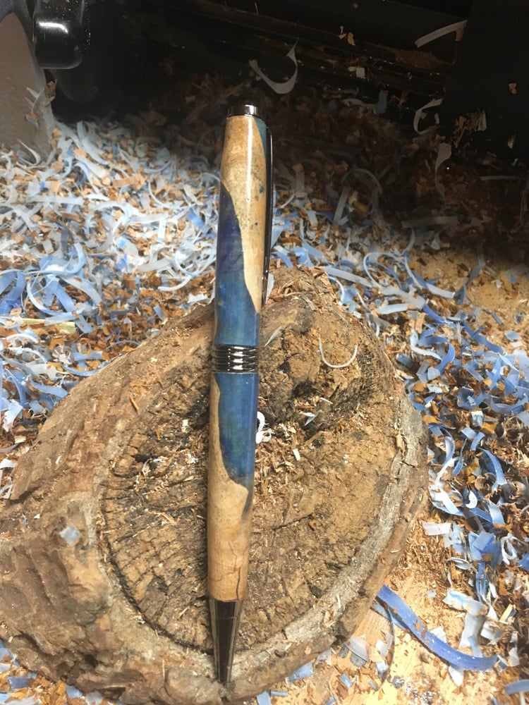 Image of Burl and Resin Hybrid Pen