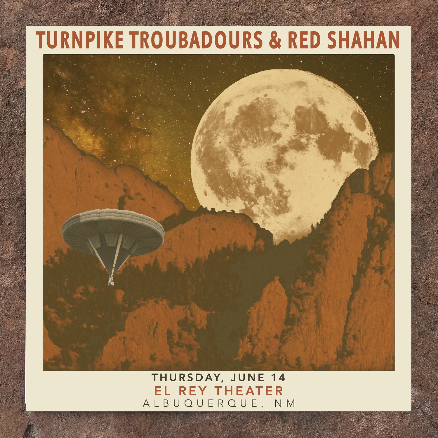 Image of Limited Edition Show Poster | TURNPIKE TROUBADOURS & RED SHAHAN (6.14 - Albequerque, NM)