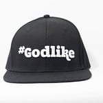 Image of BLACK 3D HASHTAG GODLIKE SNAP-BACK HAT