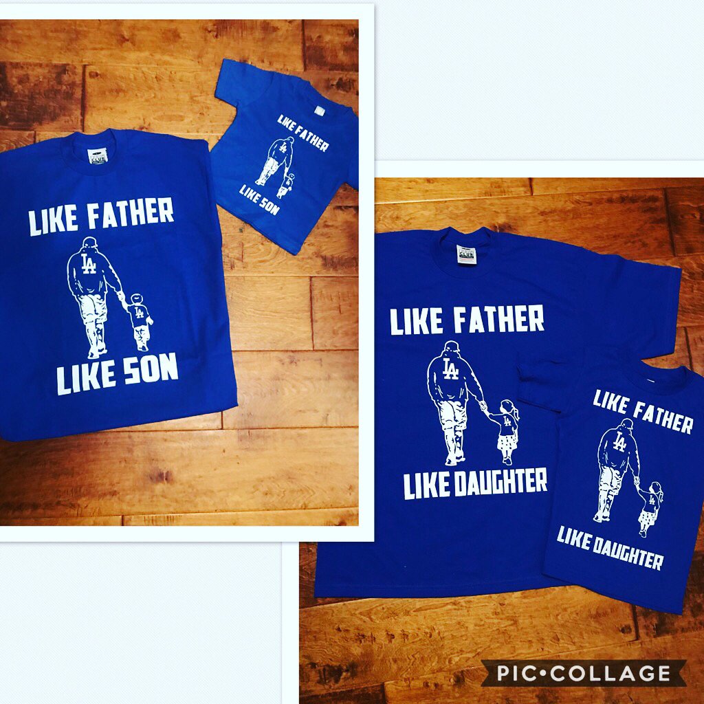 Like Father Like Son Dodgers Inspired T-shirt 