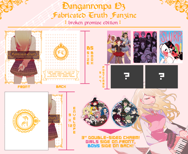 Image of [SOLD OUT] Danganronpa V3: Fabricated Truth Fanzine | Broken Promise Edition