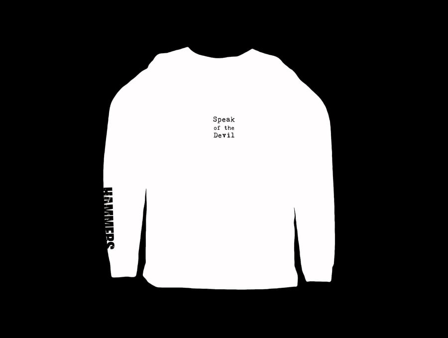 Image of Speak of the Devil Longsleeve Tee White