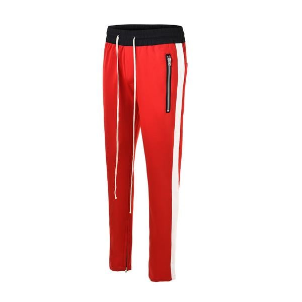 Image of RETRO TRACK PANTS - RED / WHITE