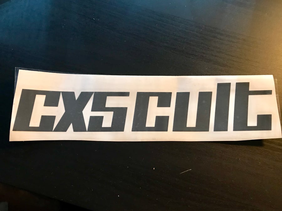 Image of CX5Cult Decal Dark Grey