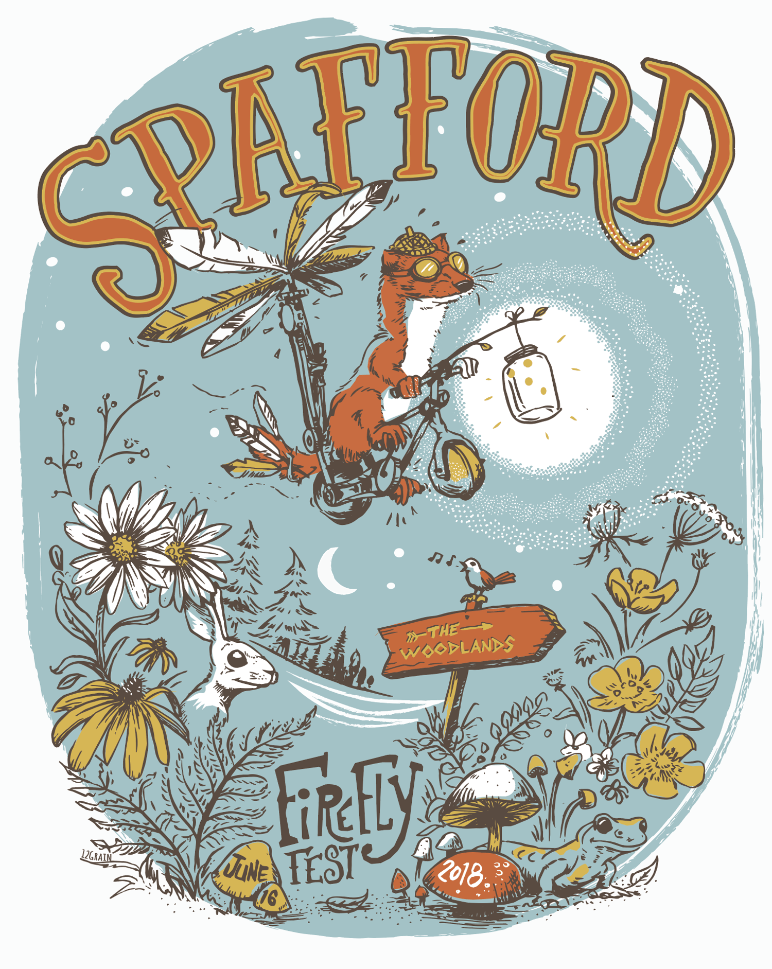 Spafford Firefly Music Festival Print June 14-17 2018
