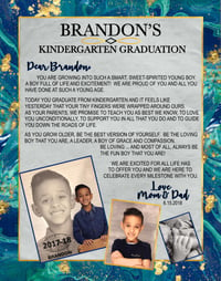 Kindergarten Grad Board & Add'l Prints