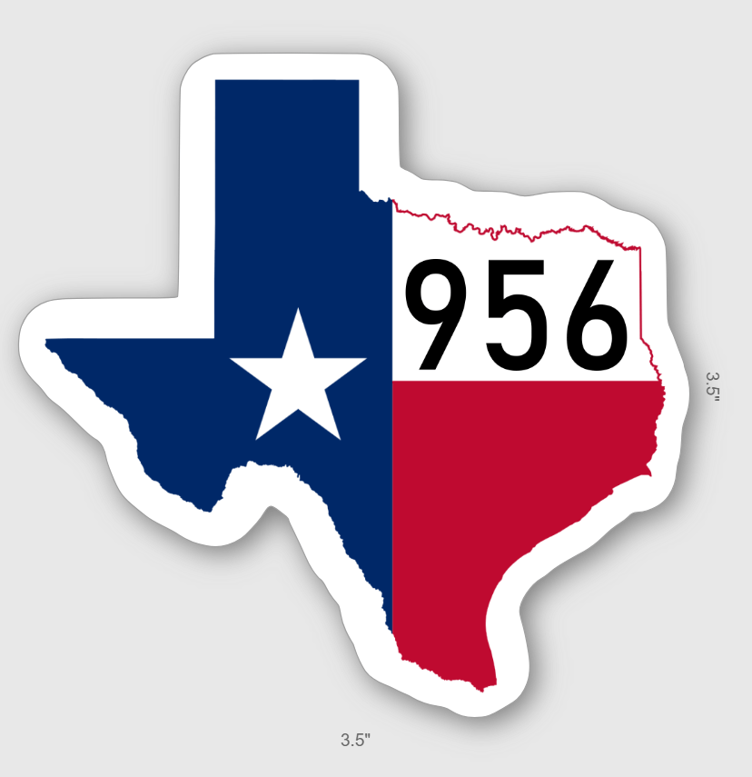 Image of Texas 956 sticker