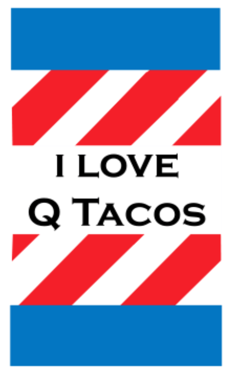 Image of I love Q Tacos sticker