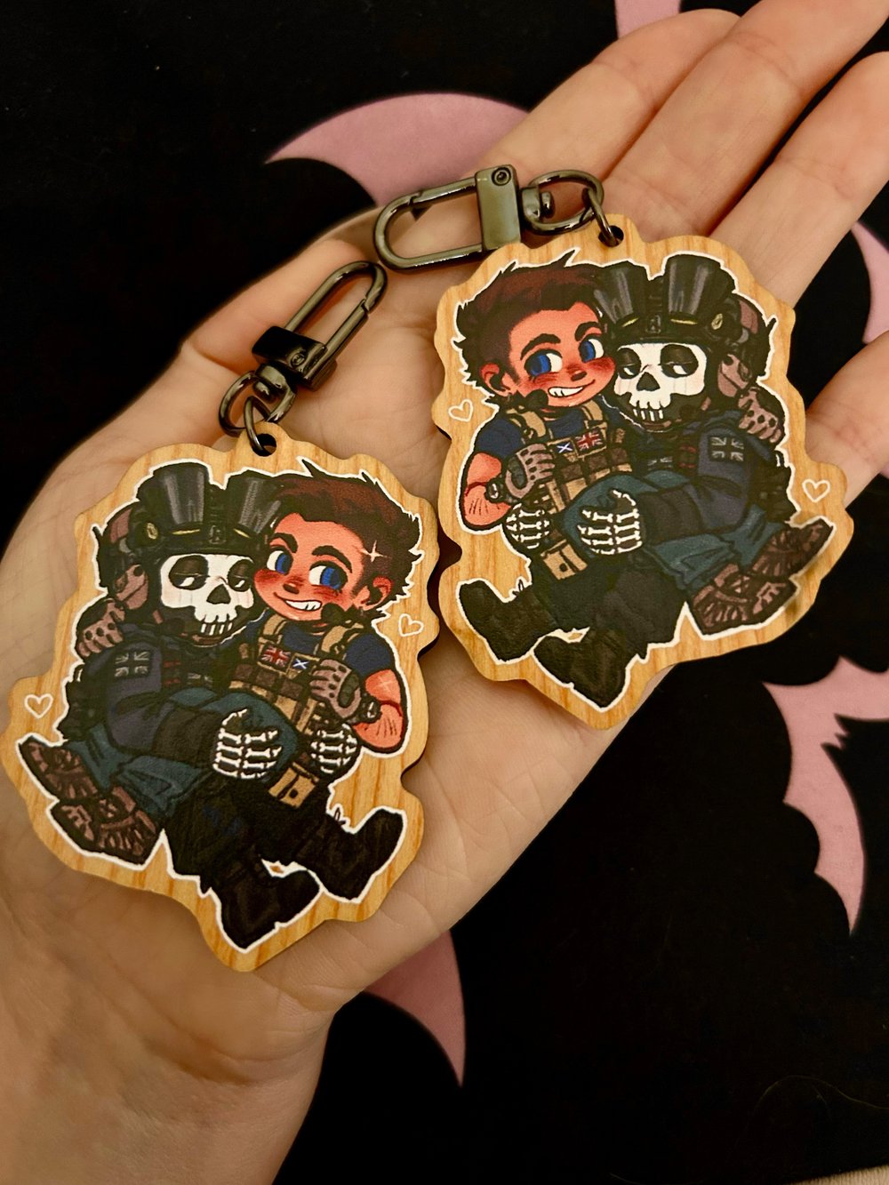 PREORDER LISTING: COD 2.5 in ghoap wooden charm