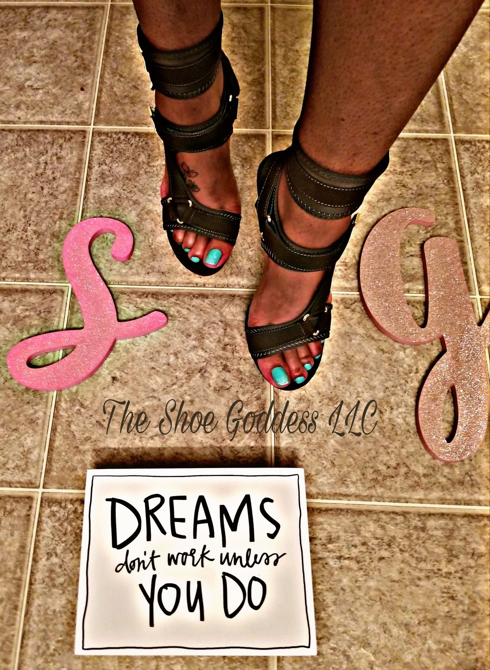 "Shoelicious" Strappy Wine and Olive Color Heels
