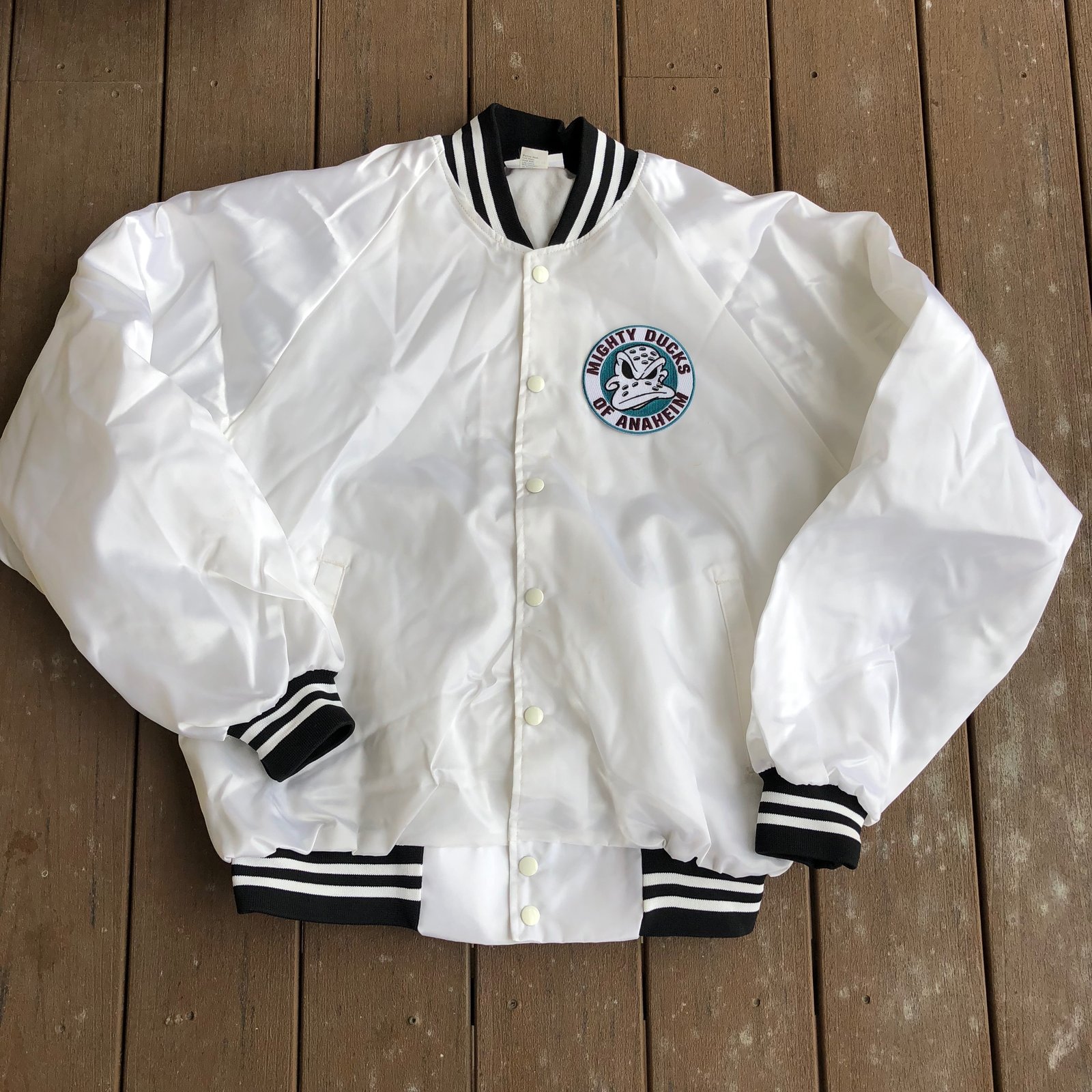 white satin bomber jacket