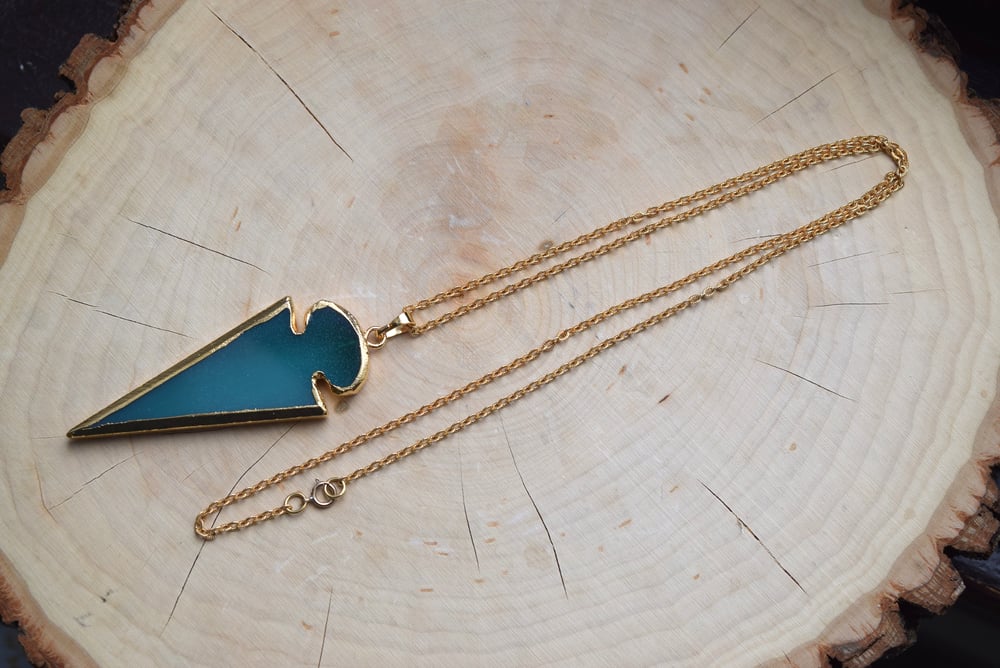 Image of The Onyx Arrowhead Necklace