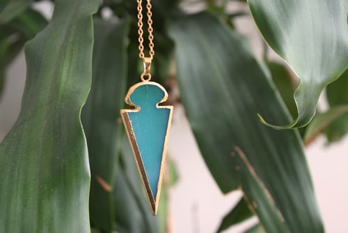 Image of The Onyx Arrowhead Necklace