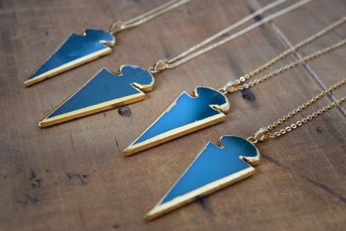 Image of The Onyx Arrowhead Necklace