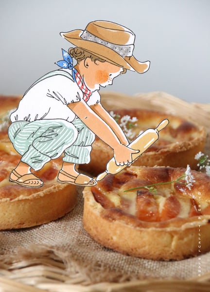 Image of Tarte de Bill (c'est une tarte aux abricots et aux amandes )