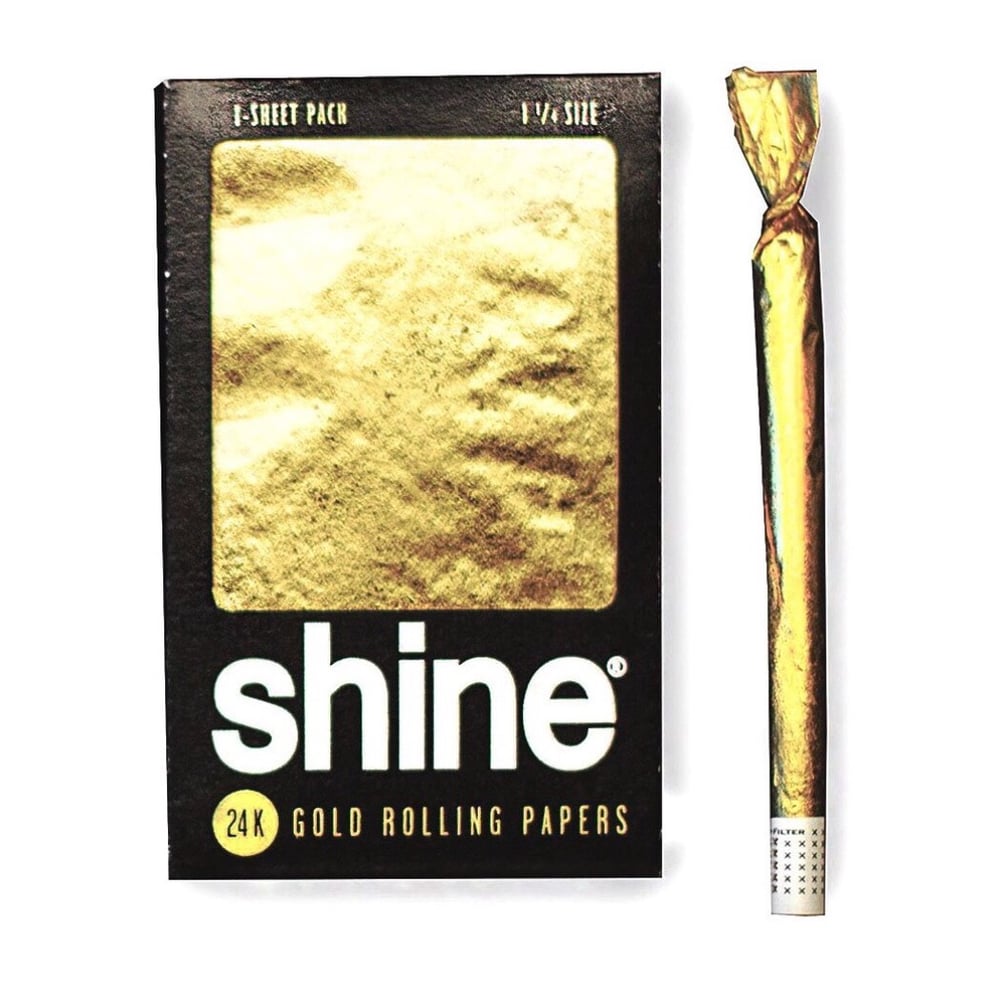 Image of Shine 24k Gold Rolling Blunt Rizla Papers