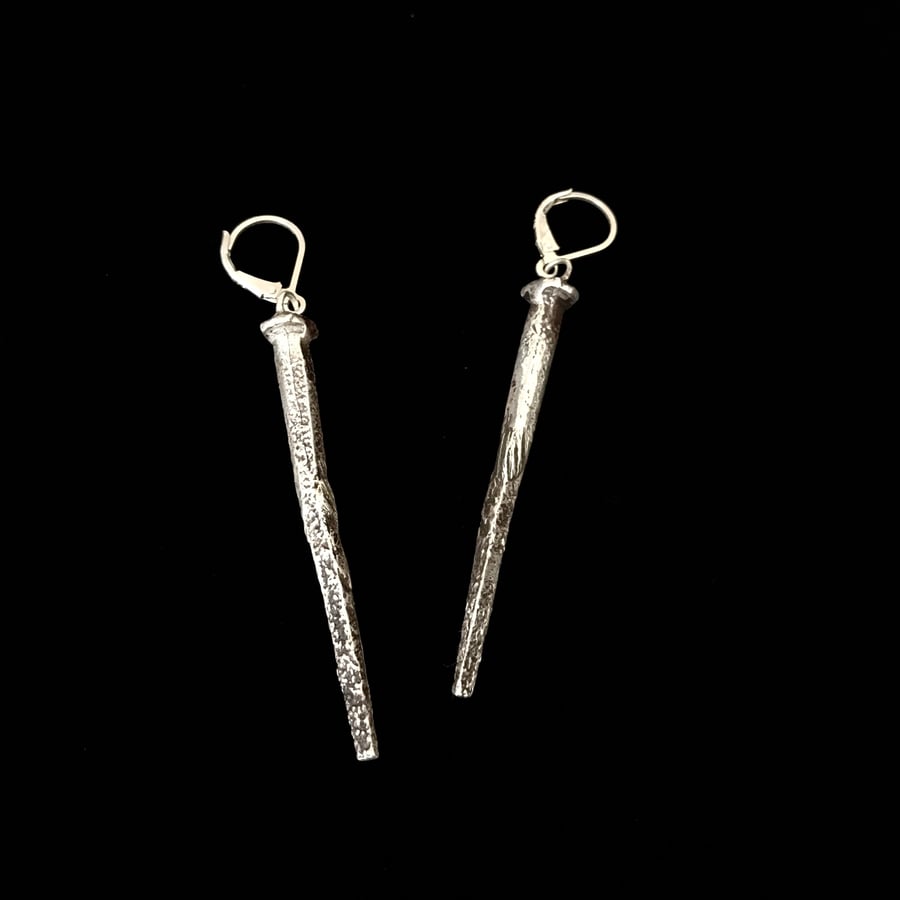 Image of COFFIN NAIL EARRING