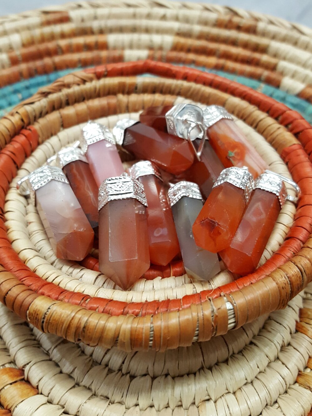 Image of Various Quartz Pendants (12pc)