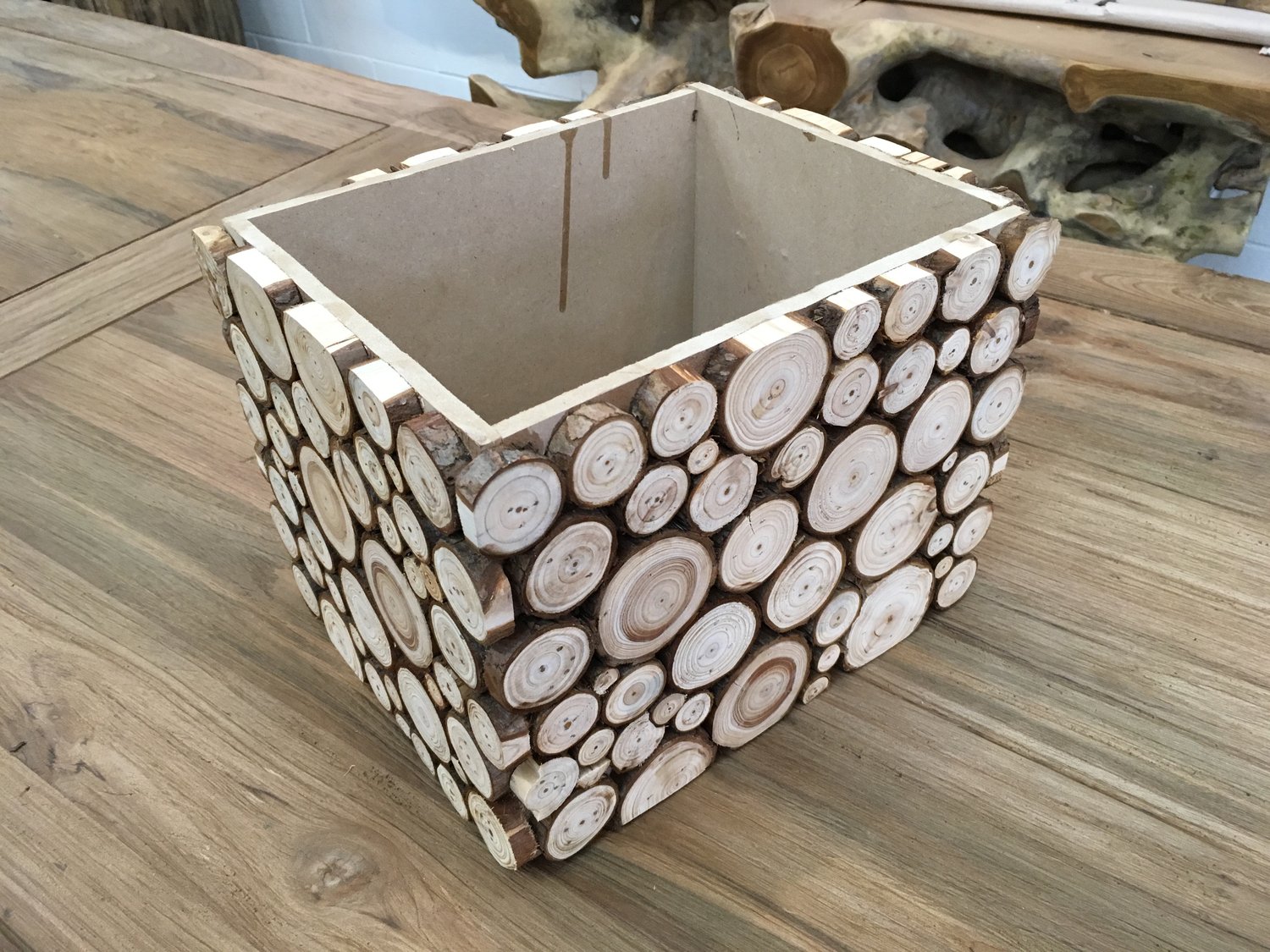 Image of Handmade Wood Chip Living room / Garden Container Box