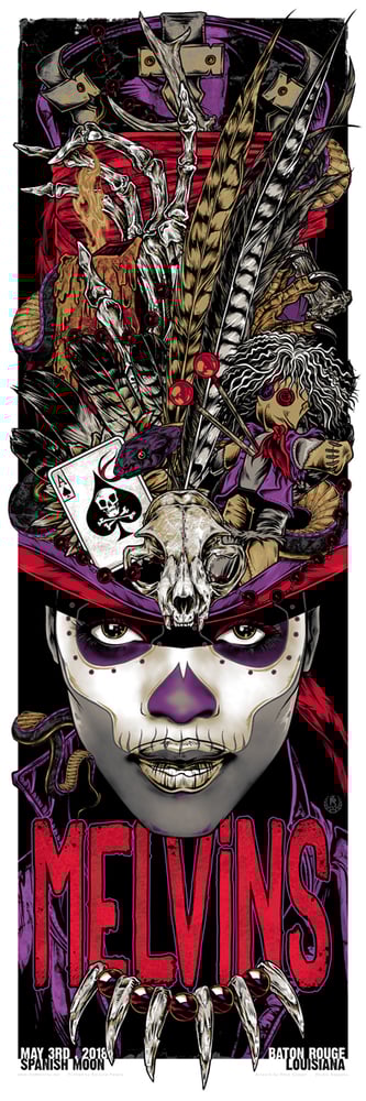 Studio Seppuku The Art Of Rhys Cooper Melvins Witch Doctor Gigposter