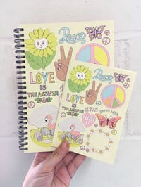 Peace & Love A5 Spiral Notebook