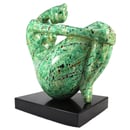 Image of Modern Abstract Sculpture of the Female Form in a Yoga Pose