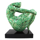 Image of Modern Abstract Sculpture of the Female Form in a Yoga Pose