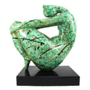 Image of Modern Abstract Sculpture of the Female Form in a Yoga Pose