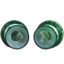 Image of PAIR OF VINTAGE CHINESE PEKING VASES: Green Dragon Overlay