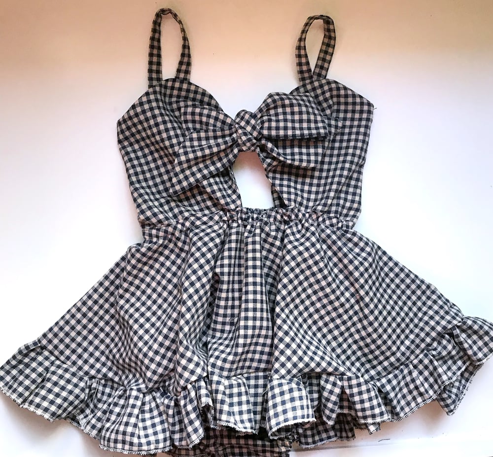 Image of Plaid bow dress 🎀