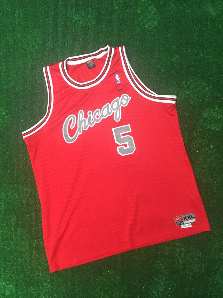 Image of Jalen Rose Chicago Bulls Rewind Jersey (Size XXL)