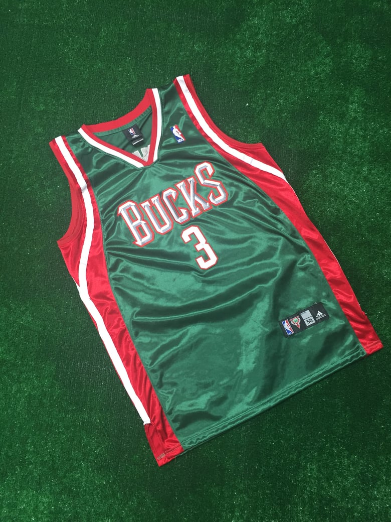 Image of Brandon Jennings Authentic Milwaukee Bucks Jersey (Size 50)