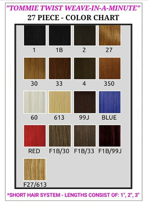 Image of "TT RAPID EXTENSION UNITS"-  27 PIECE: 1",2",3" HAIR LENGTHS / FOUNDATION CAP / CLOSURE