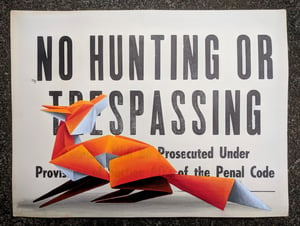 Image of 'No Hunting #1' original painting