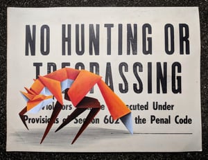 Image of 'No Hunting #2' original painting