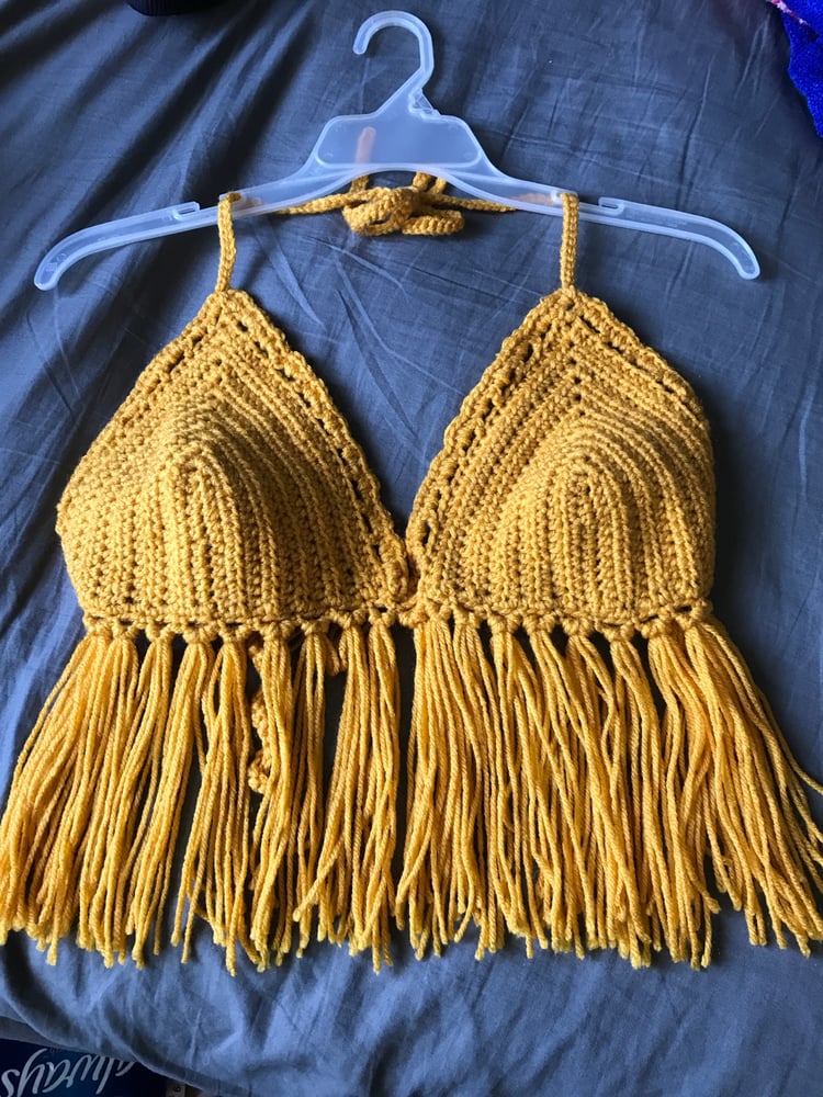 Boho crochet crop top