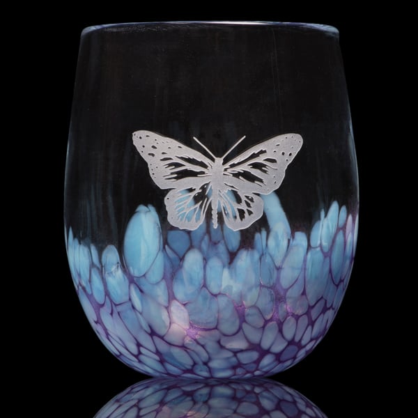Image of ANIMAL TOTEM GLASS: BUTTERFLY