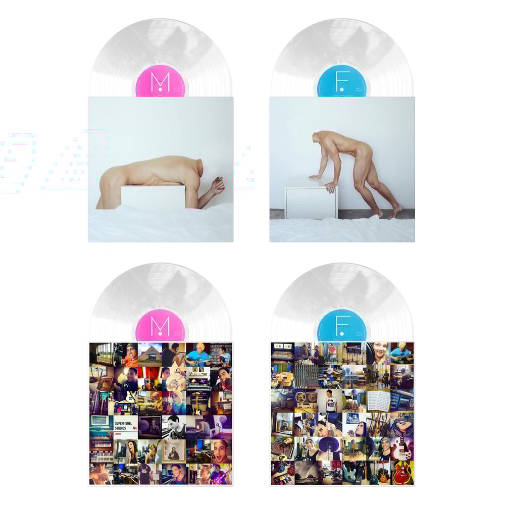 Image of M/F - *LTD EDITION* 180g "Frosted Clear" 2LP Gatefold VINYL w/ 12" Lyric Book (£25 or £30 SIGNED)