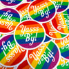 Yasss B'y Pride Sticker