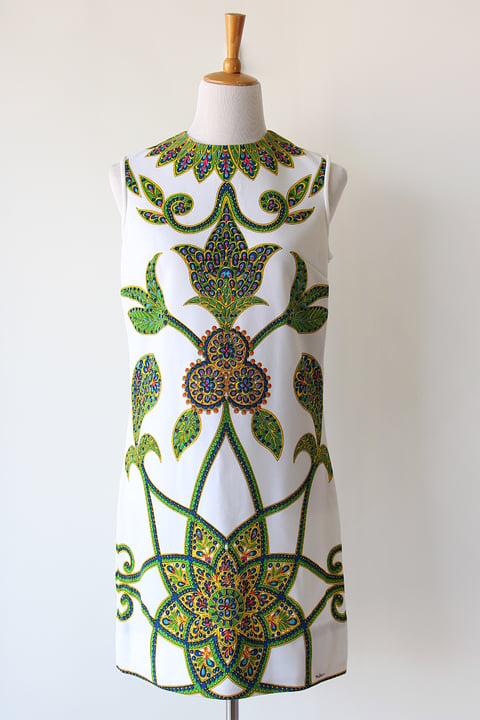 Image of SOLD Mr Dino Intricate Print Dress