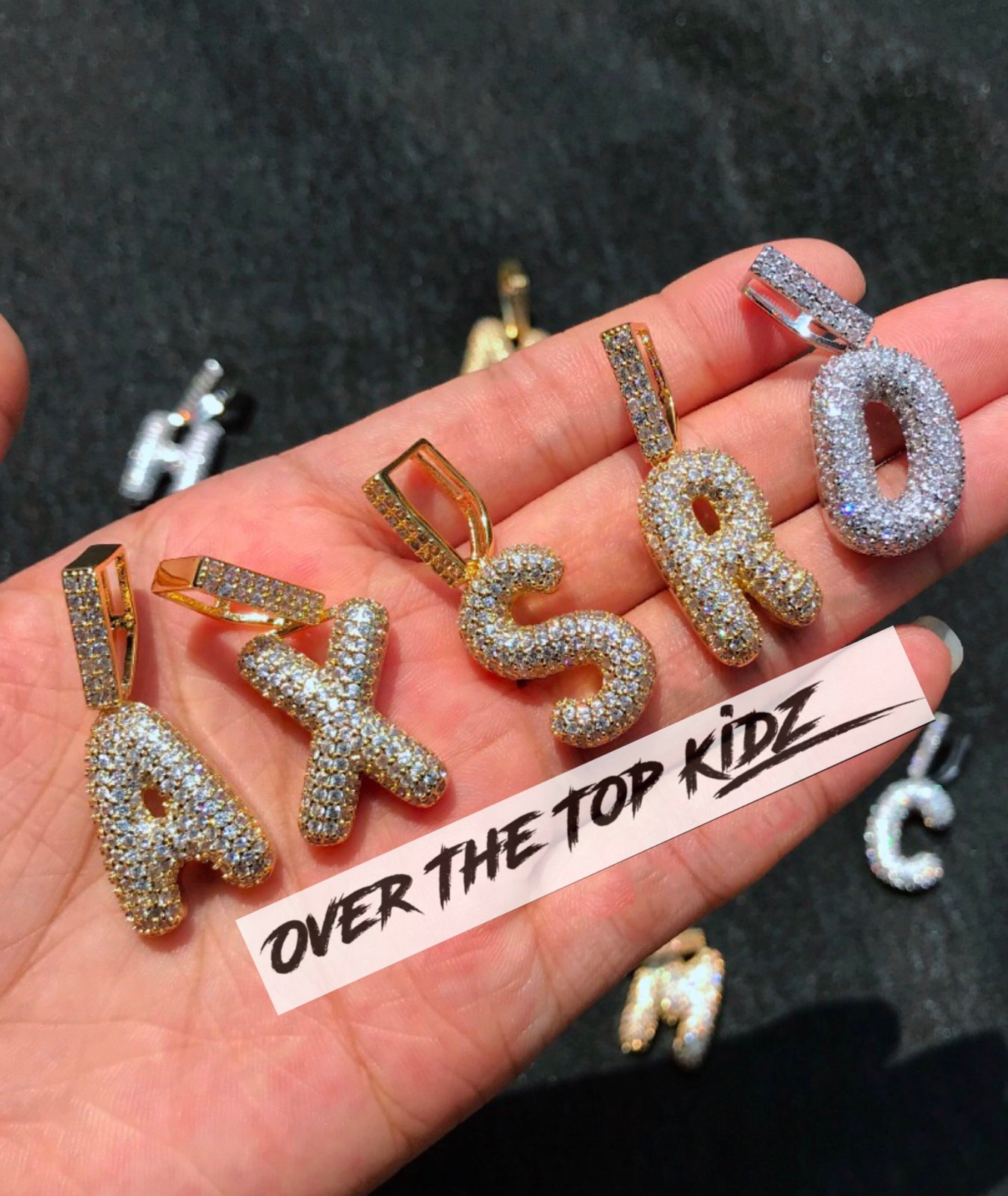 real bubble letter chain
