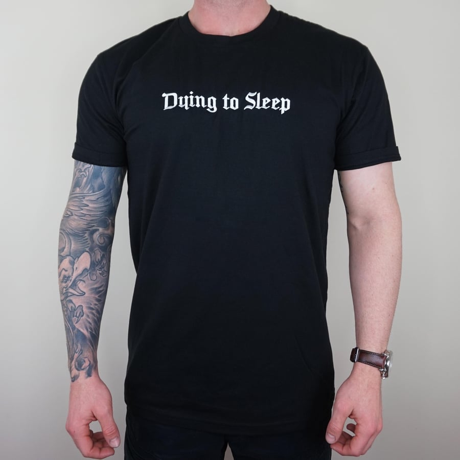 Image of Dying to Sleep Embroided Black Tee