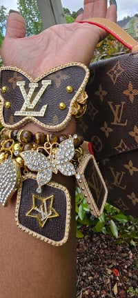 Image 1 of Butterfly Stack Bracelets Brown gold